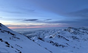 Skihochtour Monte Rosa - Morgendämmerung