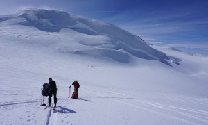 Skihochtour Monte Rosa - Aufstieg, unterhalb der Parrotspitze