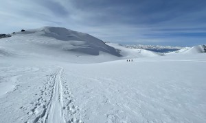 Skihochtour Monte Rosa - Aufstieg, Blick zur Parrotspitze