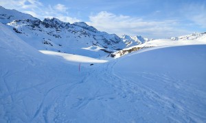 Abfahrt Staffal - kurz vor dem Skigebiet