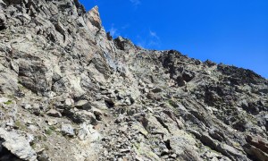 Bergtour Großer Friedrichskopf - brüchiger Abstieg