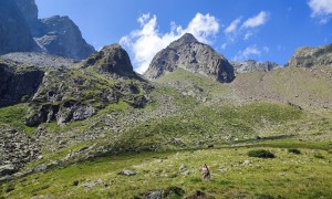 Bergtour Großer Friedrichskopf - Abstieg, beim Winkler See mit Rückblick