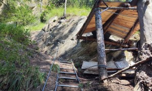 Klettesteig Ölberg - Rast beim Ausstieg