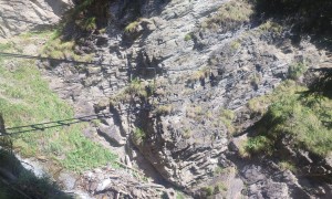 Klettesteig Ölberg - Hängebrücke beim Abstieg