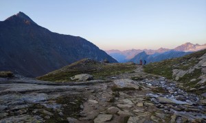 Hochtour Großvenediger - früher Aufstieg, links die Zopetspitze