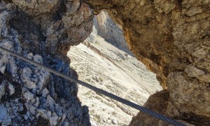 Klettersteig Plattkofel - im Steig