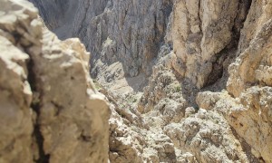 Klettersteig Plattkofel - im Steig Rückblick