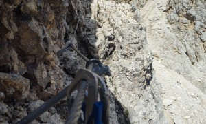 Klettersteig Plattkofel - im Steig