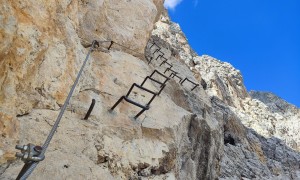 Klettersteig Plattkofel - im Steig