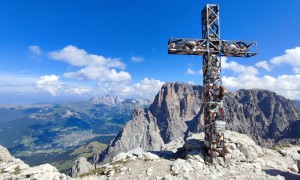 Klettersteig Südtirol / Trentino Furcela de Saslonch und Oskar Schuster zum Plattkofel - Tourbild