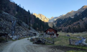 Bergtour Morgenkofel - Zustieg Mühlbachtal, bei der Huber Alm