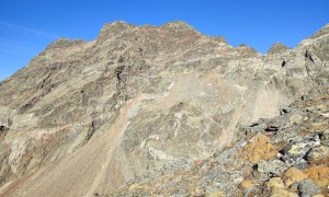 Bergtour Morgenkofel - Aufstieg, Blick zum Fensterkofel