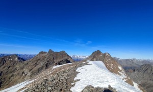 Bergtour Morgenkofel - Gipfelsieg, Blick zur Großen Windschar, Fensterkofel und Wasserkopf