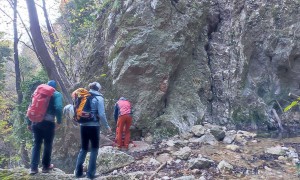 Klettersteig Val del Ri - beim Einstieg