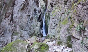 Klettersteig Val del Ri - beim Einstieg