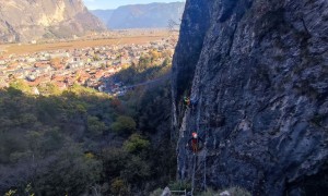 Klettersteig Val del Ri - im Steig