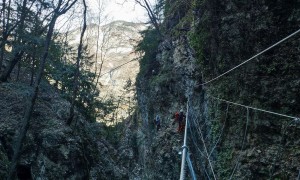 Klettersteig Val del Ri - im Steig