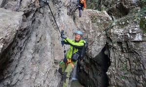 Klettersteig Val del Ri - im Steig