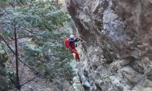 Klettersteig Val del Ri - im Steig