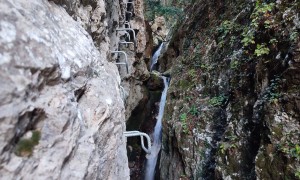 Klettersteig Val del Ri - im Steig