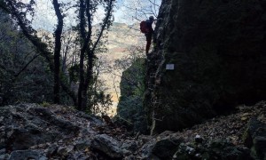 Klettersteig Val del Ri - im Steig