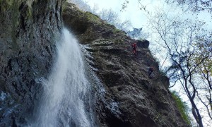 Klettersteig Val del Ri - im Steig