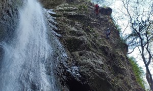 Klettersteig Val del Ri - im Steig