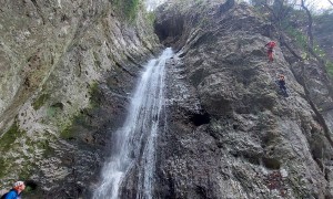 Klettersteig Val del Ri - im Steig