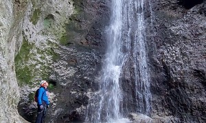 Klettersteig Val del Ri - im Steig