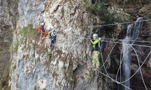 Klettersteig Val del Ri - im Steig